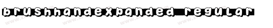 BrushHandExpanded Regular字体转换
